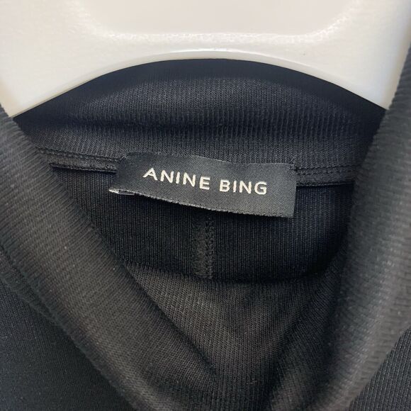 Anine Bing Jennie Black Sleeveless Top Turtleneck Size Large - Picture 6 of 9